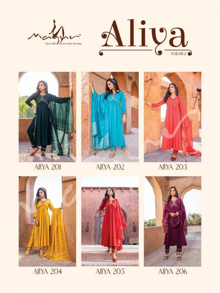 Mayur Aliya Vol 2 Alia Cut Readymade Suits Catalog
